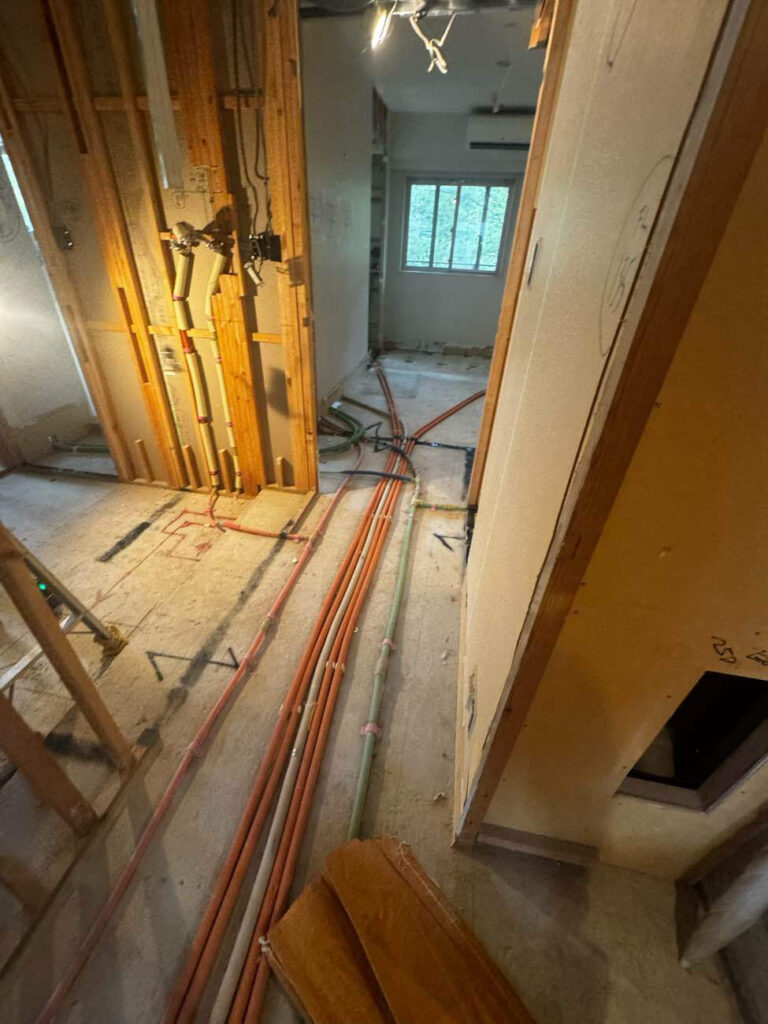 マンション　置床工事　乾式二重床（東京都世田谷区）