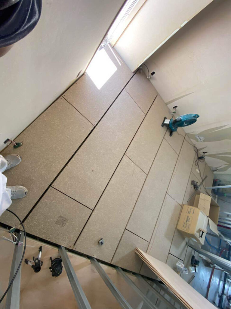 ホテル改修　置床工事　乾式二重床（東京都葛飾区）