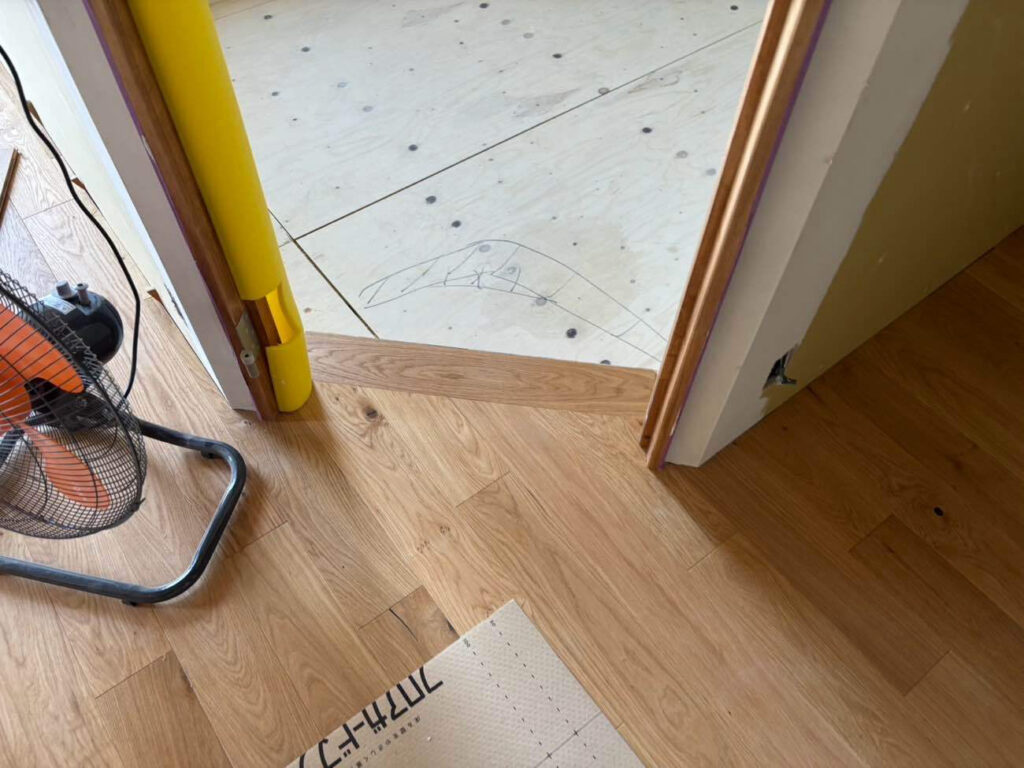 マンション　フローリング工事　小巾フロア（横浜市港北区）