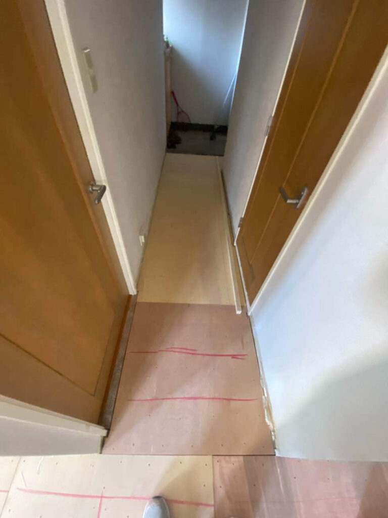 マンション　置床工事　乾式二重床（東京都品川区）