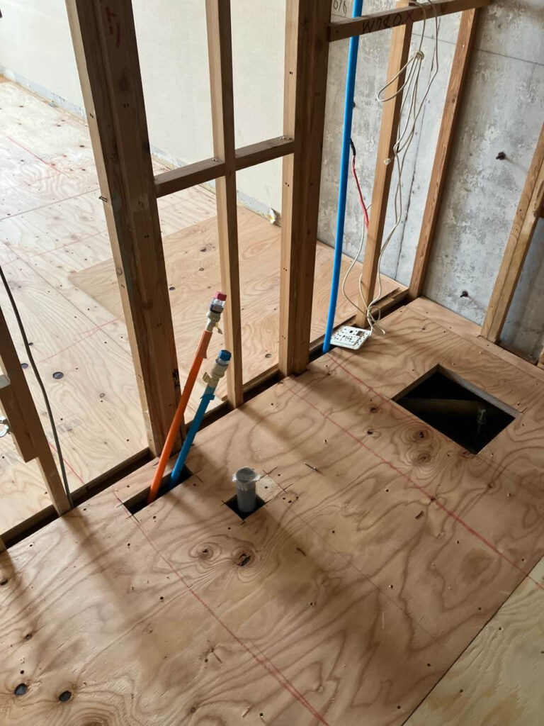 マンション　置床工事　乾式二重床（東京都世田谷区）