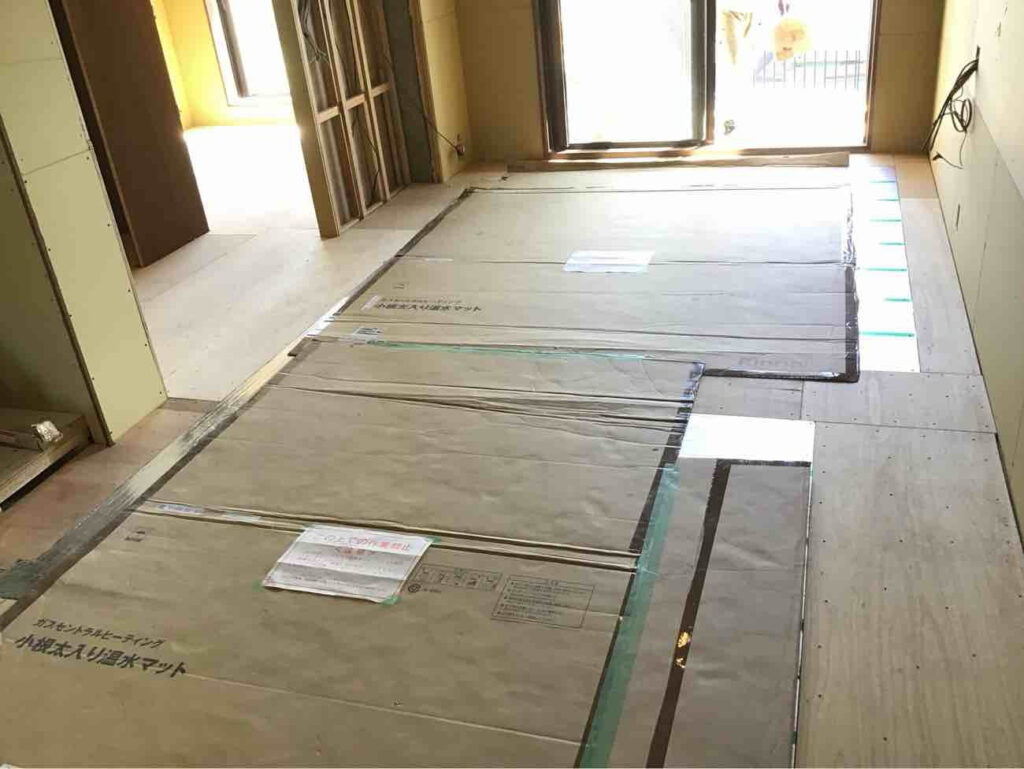 マンション　置床工事　乾式二重床（東京都世田谷区）