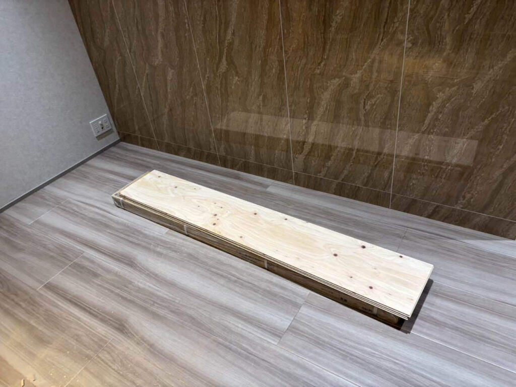 マンション　フローリング工事　乾式二重床（東京都中央区）