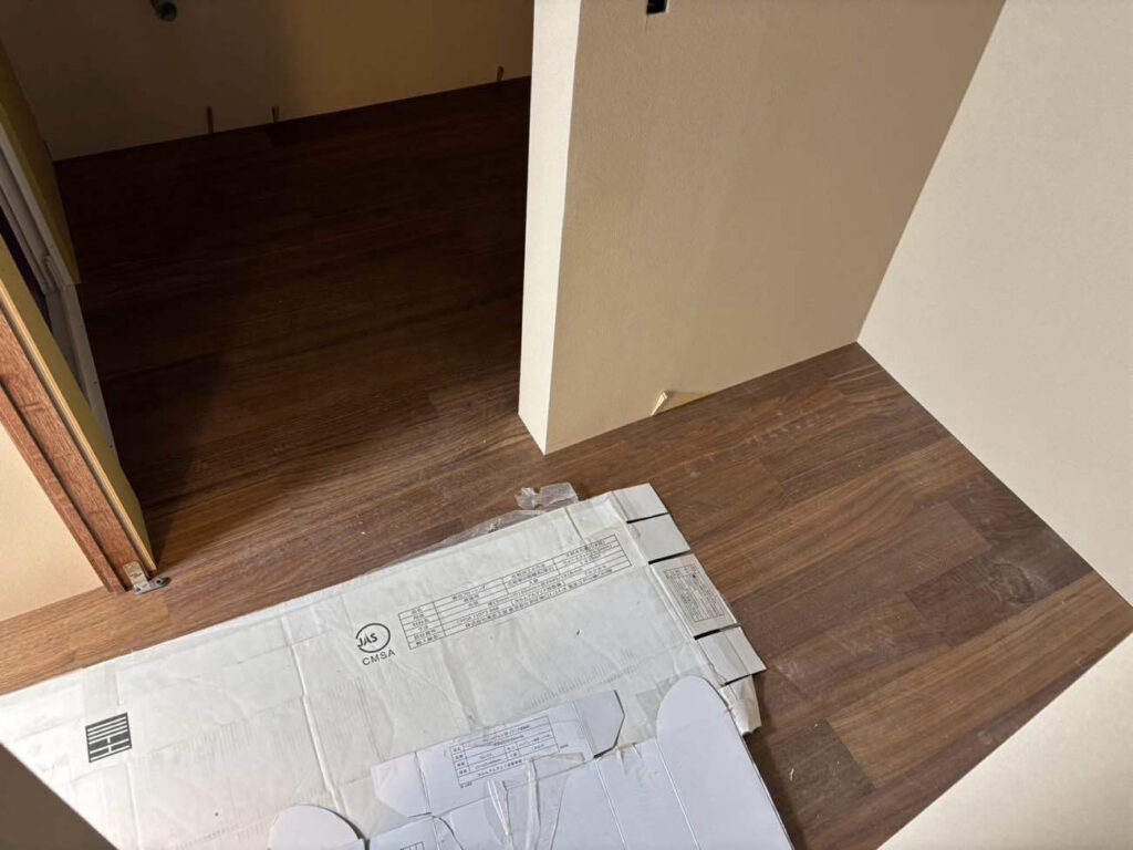 マンション　置床工事　乾式二重床（東京都世田谷区）