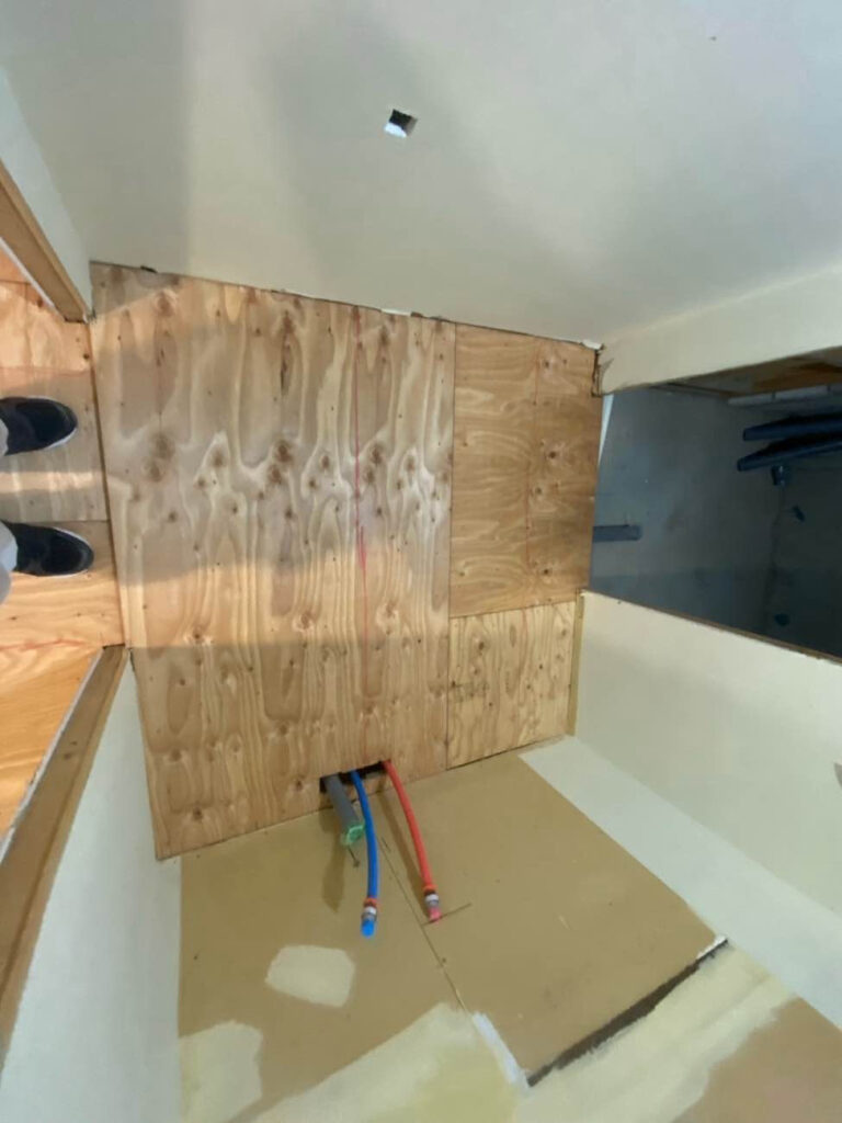 マンション　置床工事　乾式二重床（東京都杉並区）