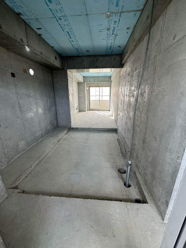 マンション　置床工事　乾式二重床（神奈川県平塚市）