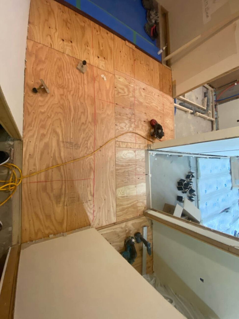 マンション　置床工事　乾式二重床（東京都杉並区）