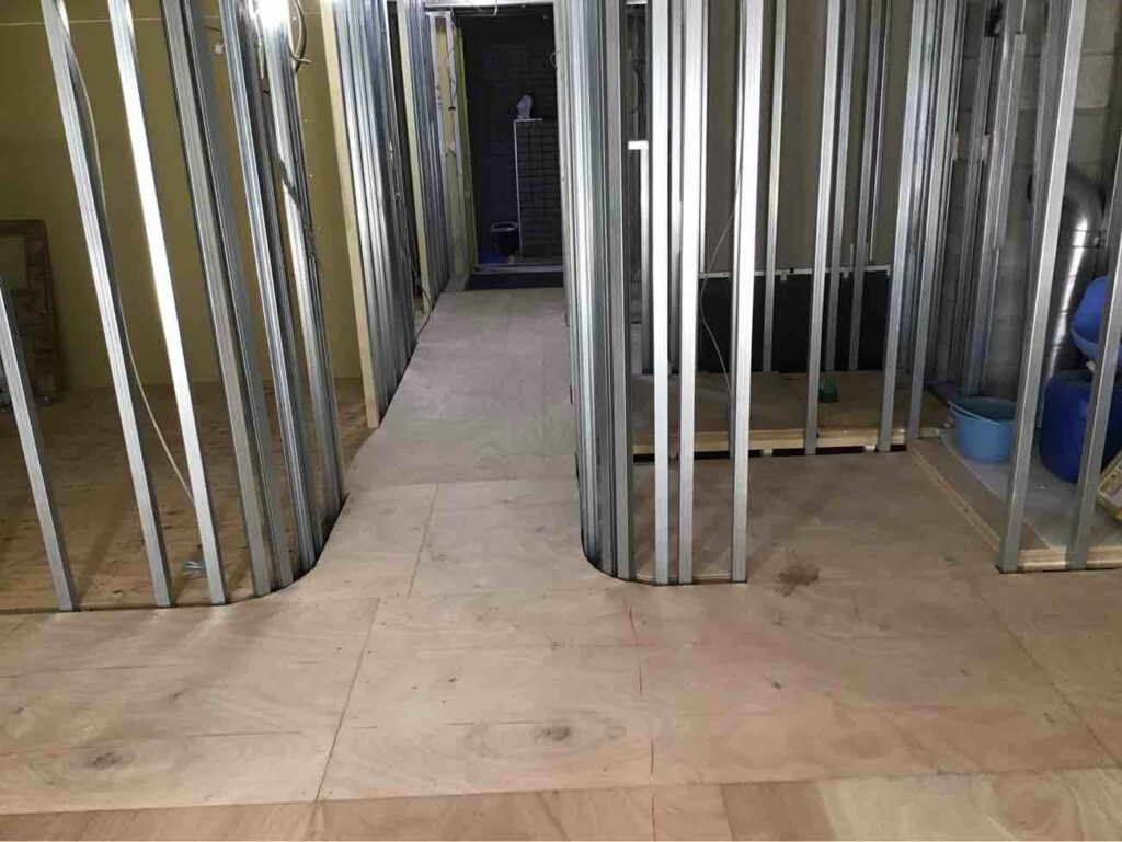 マンション　１日置床工事　乾式二重床（横浜市港北区）