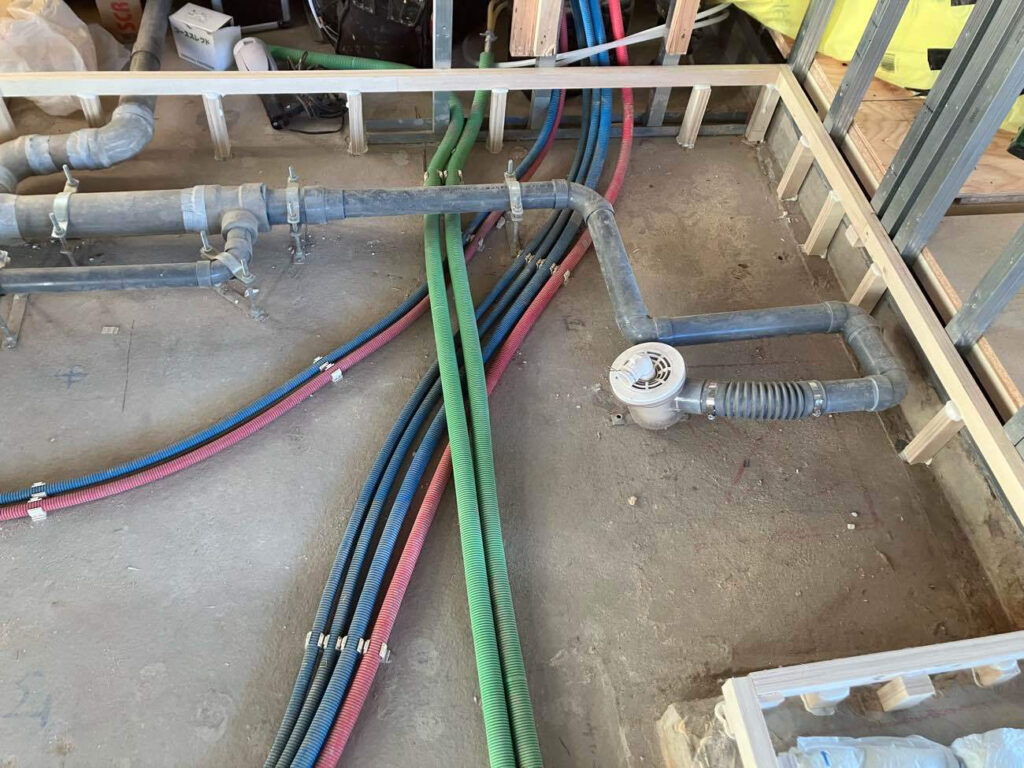 マンション　１日置床工事　乾式二重床（東京都中央区）