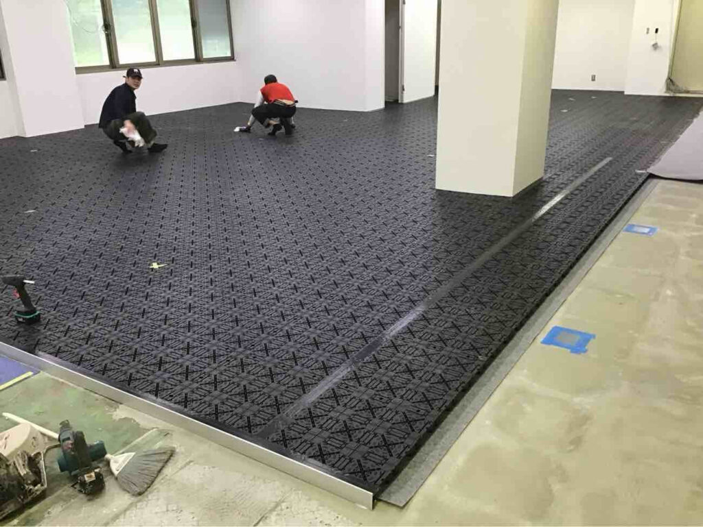 オフィス　OAフロア、置床工事　TN-50（横浜市戸塚区）