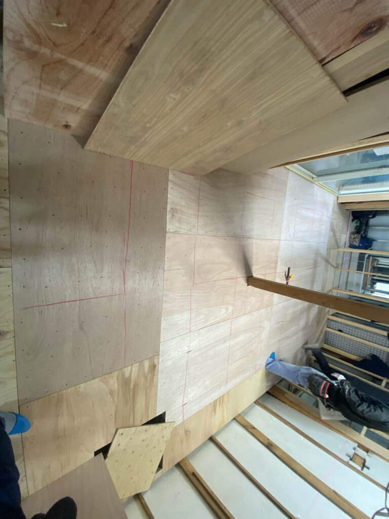 オフィス　置床工事　乾式二重床（東京都世田谷区）