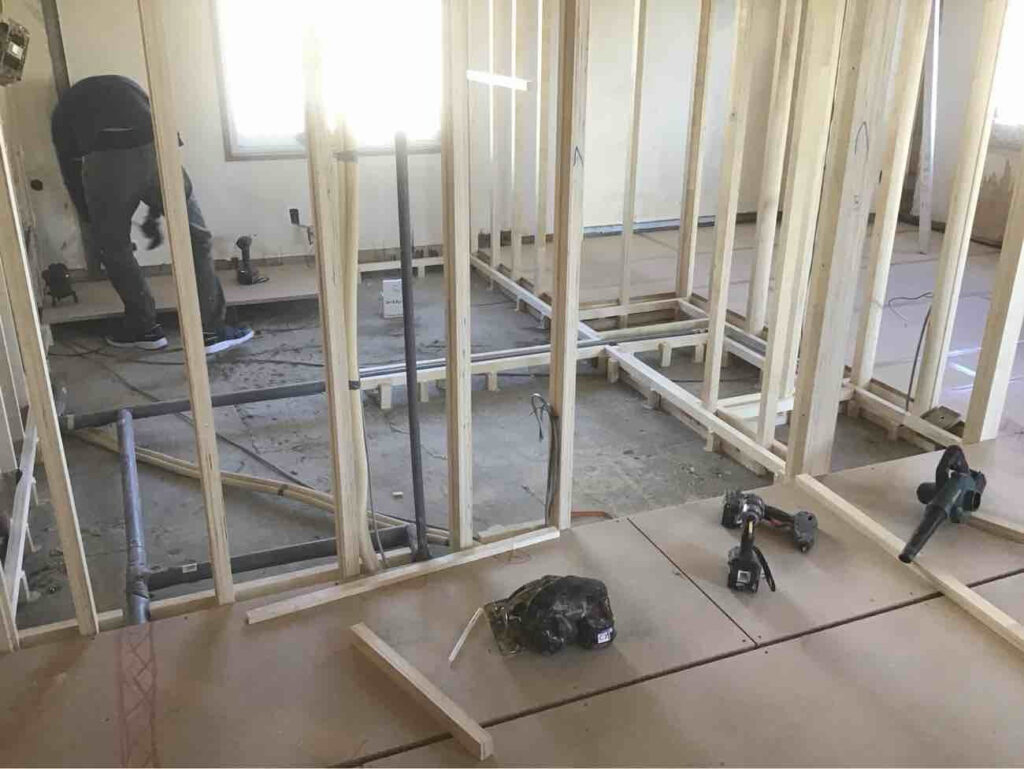 マンション　１日置床工事　乾式二重床（神奈川県海老名市）