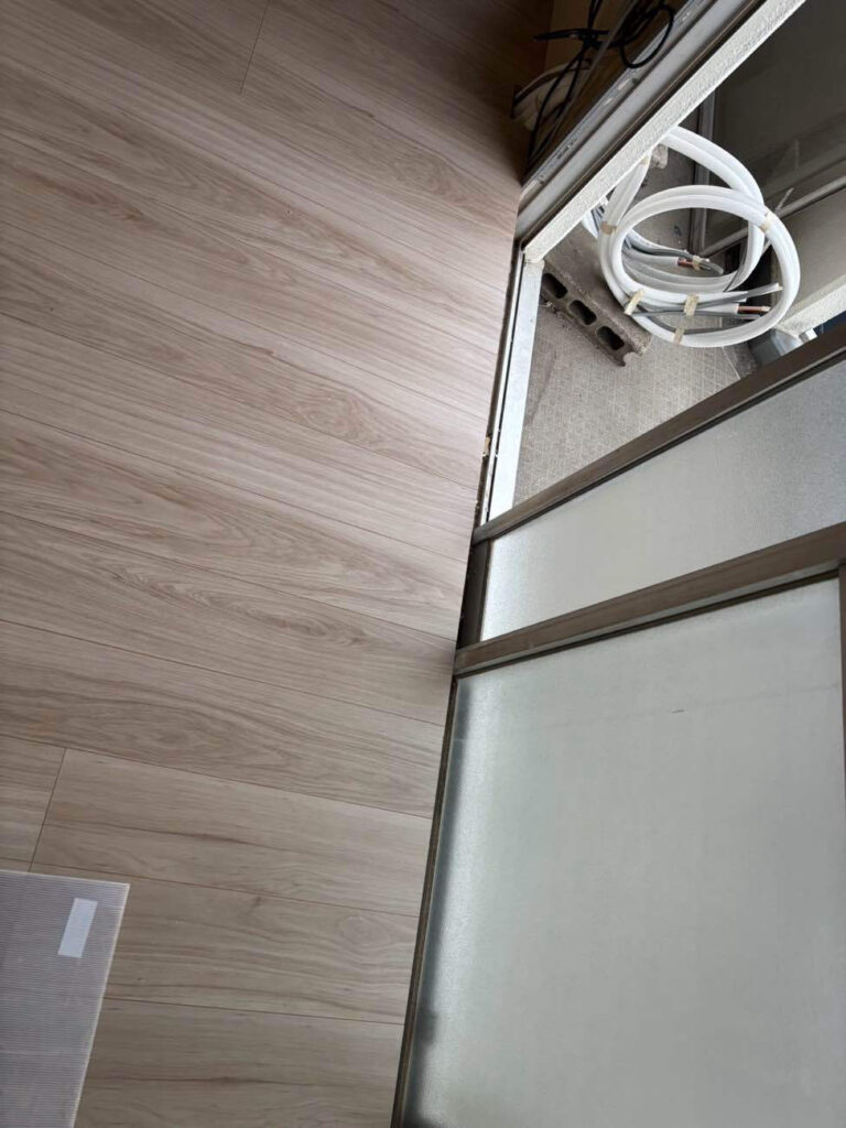 マンション　１日置床工事　乾式二重床（横浜市神奈川区）