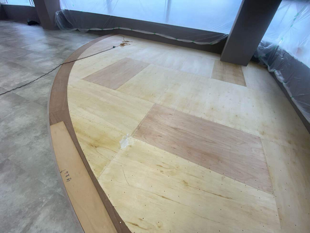 マンション 1日置床工事 乾式二重床(横浜市西区)