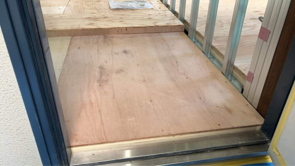 マンション 1日置床工事 乾式二重床(東京都品川区)