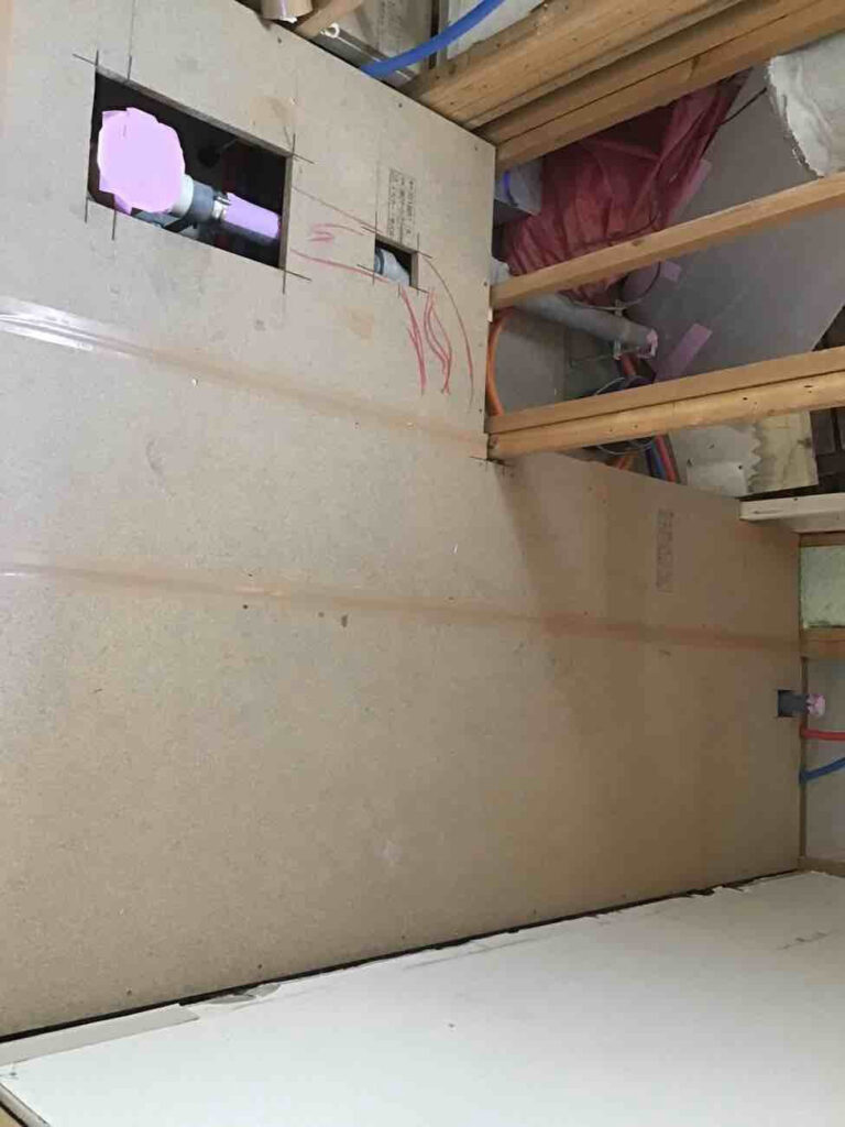 マンション 1日置床工事 乾式二重床(神奈川県大和市)