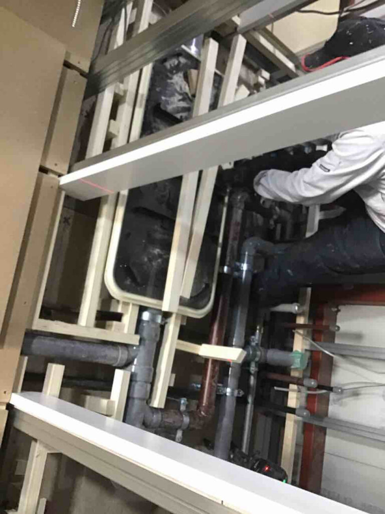 店舗 置床工事 乾式二重床(東京都江東区)