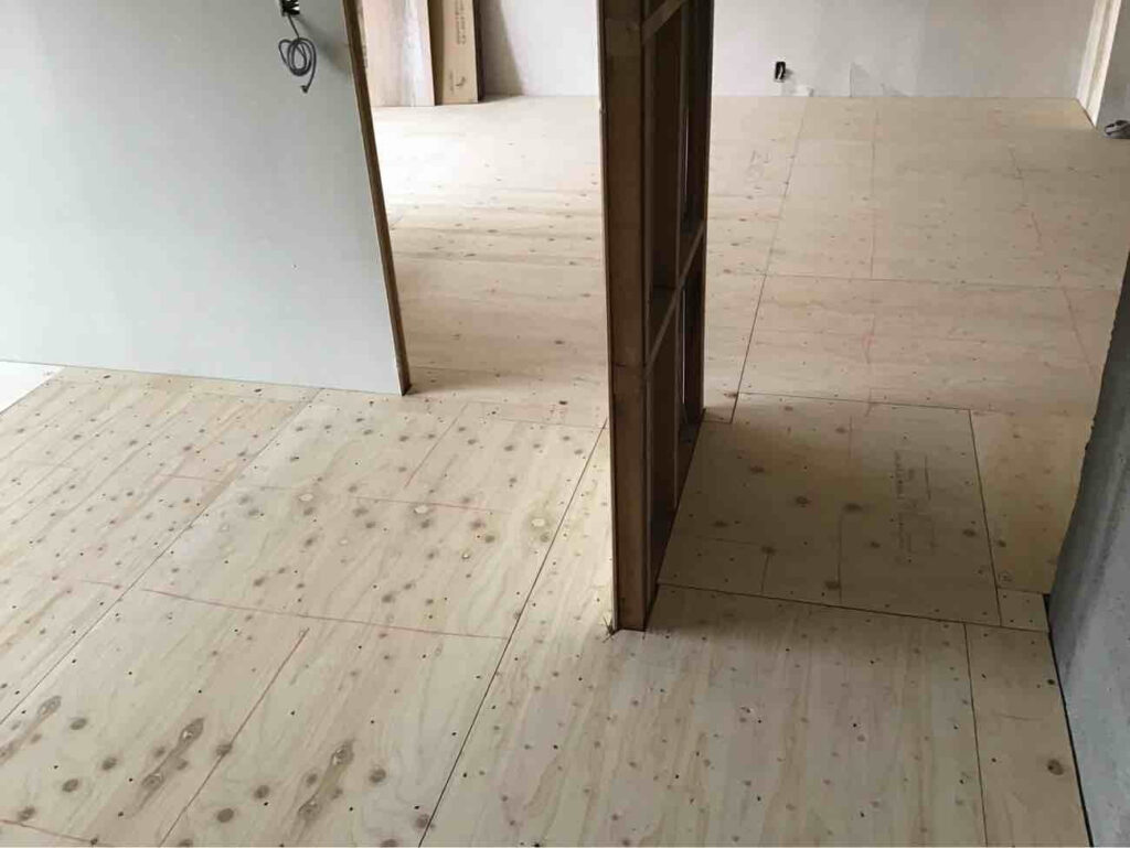 マンション　１日置床工事　乾式二重床（神奈川県平塚市）