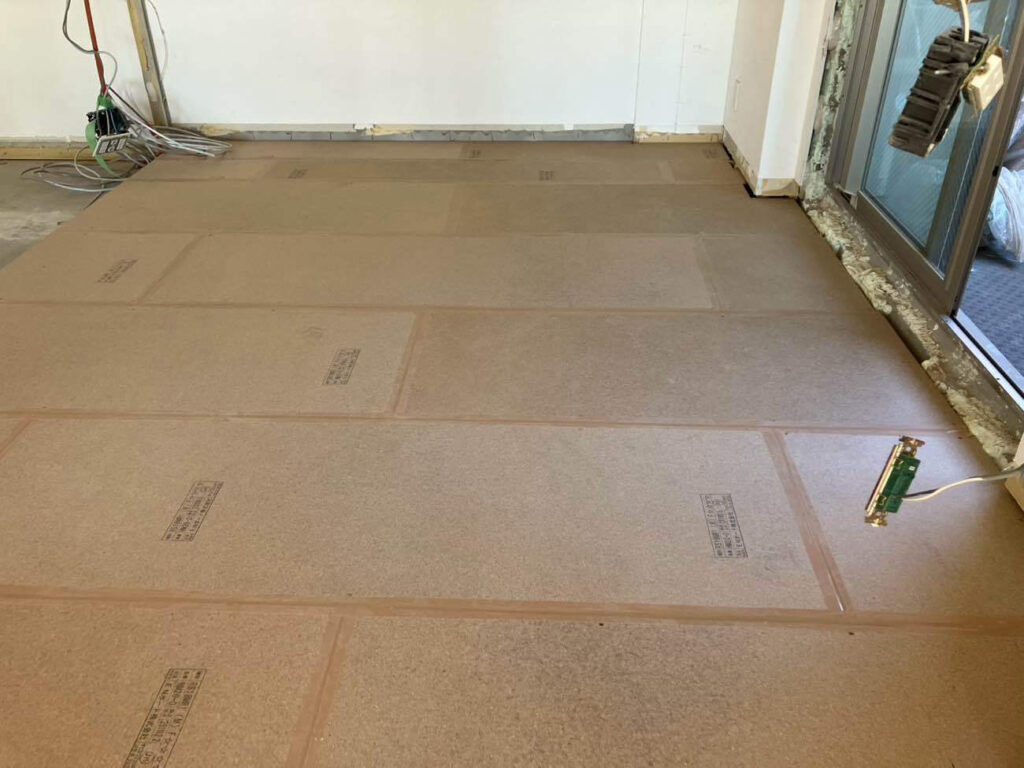 マンション　１日置床工事　乾式二重床（東京都豊島区）