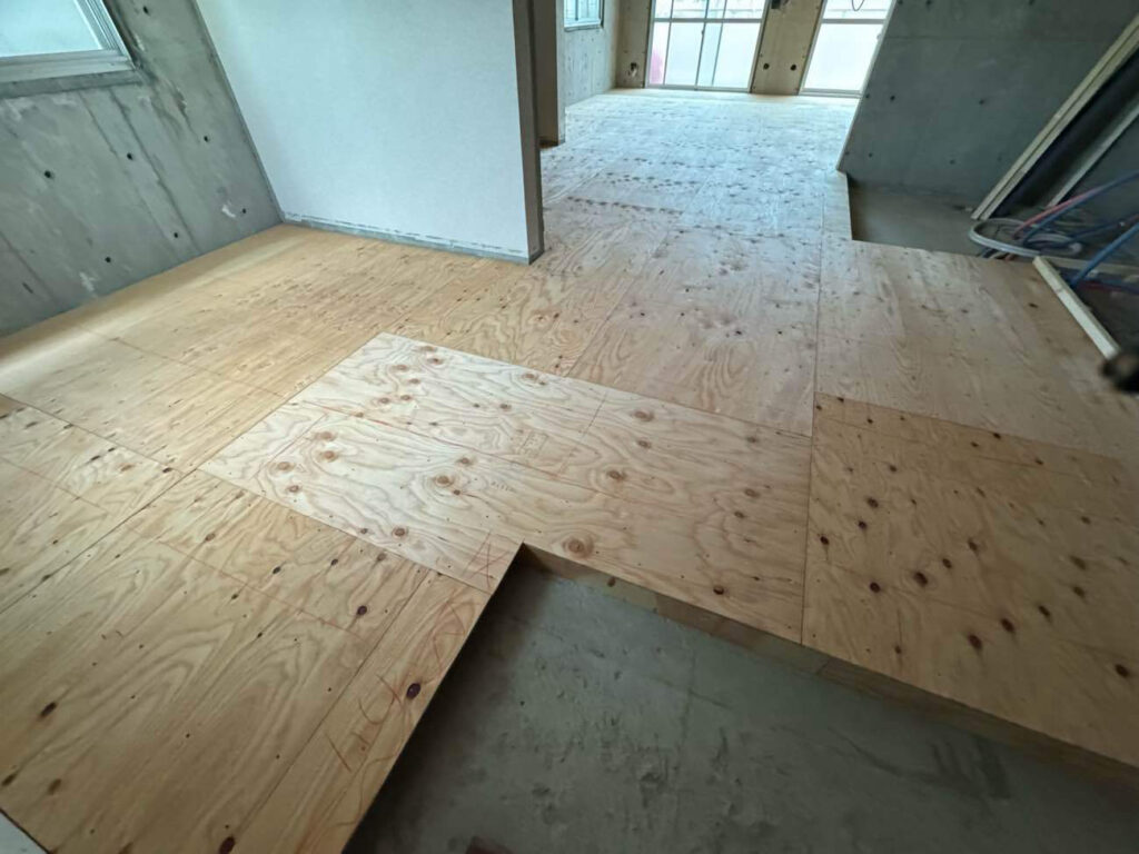 マンション　１日置床工事　乾式二重床（埼玉県蕨市）