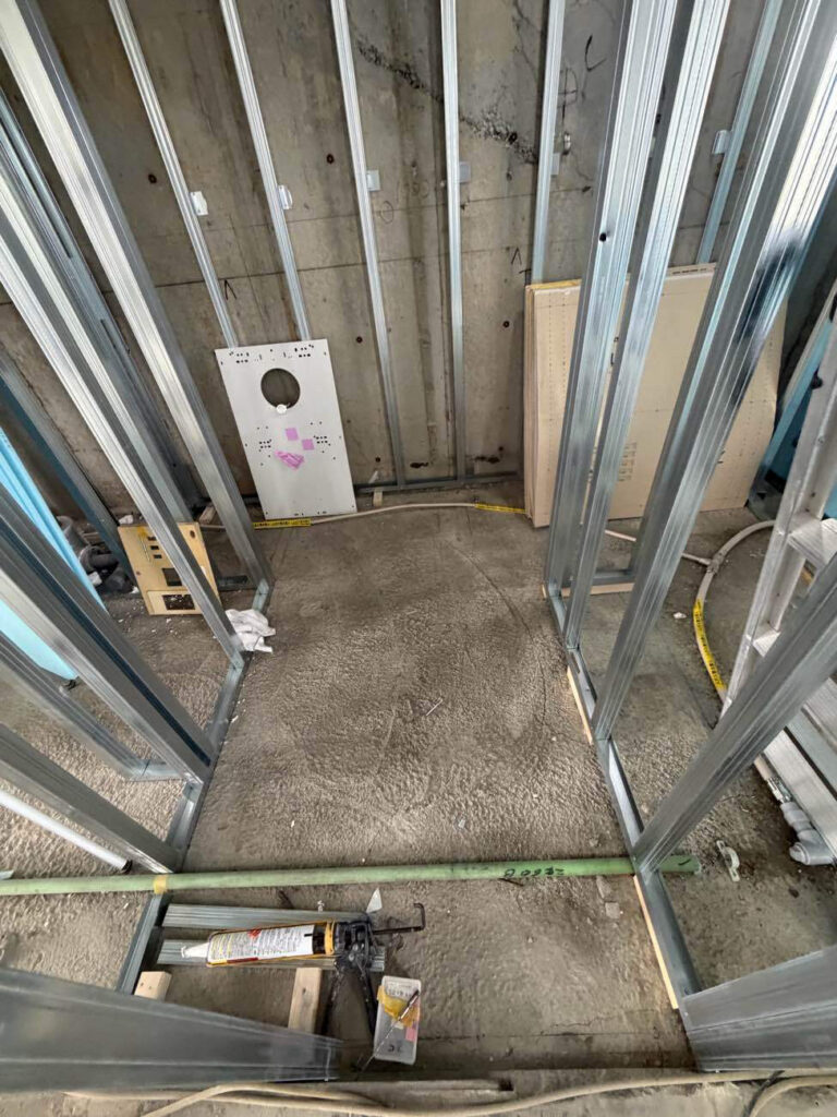 マンション　置床工事　乾式二重床（川崎市宮前区）