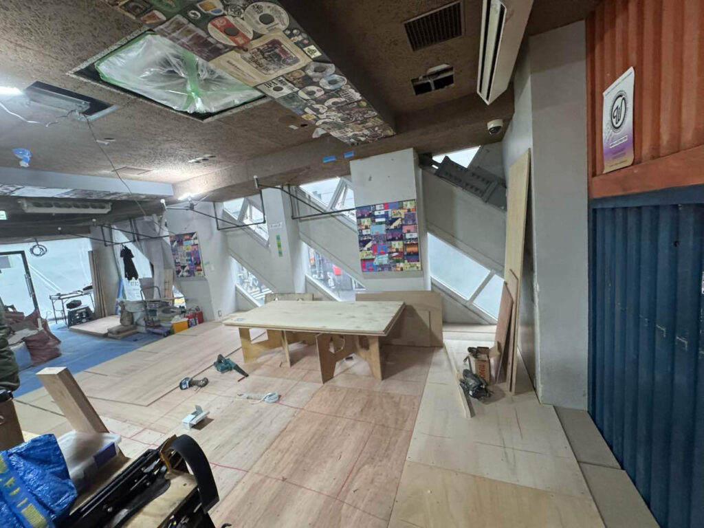 マンション　置床工事　乾式二重床（東京都渋谷区）