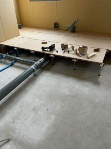 マンション 置床工事 乾式二重床（千葉県船橋市）