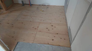 マンション １日置床工事 フリーフロアCP（東京都渋谷区）