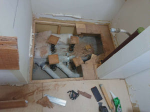 マンション 床補修工事（東京都港区）