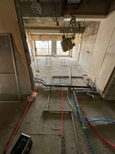 マンション 置床工事 フリーフロアCP（東京都世田谷区）