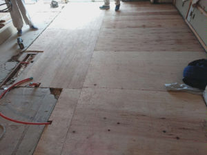 マンション 置床工事 フリーフロアCP（東京都港区）