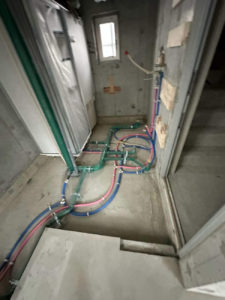 マンション 新築工事 乾式二重床（東京都新宿区）