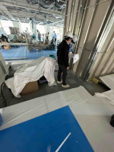 オフィス 改修工事 OAパネル工事（東京都千代田区）