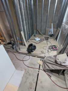 マンション　置床工事　フリーフロアCP（東京都豊島区）