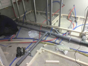 マンション　置床工事　乾式二重床（東京都葛飾区）