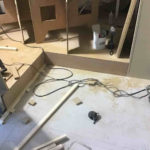 マンション　置床工事　乾式二重床（東京都葛飾区）