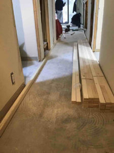 マンション　置床工事　乾式二重床（東京都練馬区）