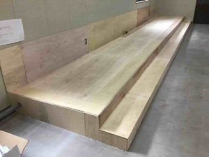 店舗　置床工事　乾式二重床（東京都墨田区）