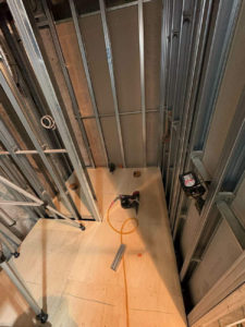 マンション　置床工事　フリーフロアCP（東京都立川市）