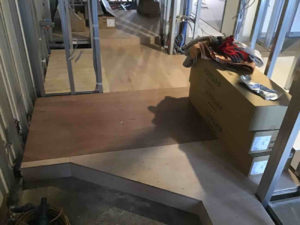 マンション　１日置床工事　万協乾式二重床（川崎市高津区）