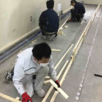 店舗　置床工事　乾式二重床（東京都墨田区）