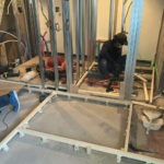 マンション　１日置床工事　フリーフロアCP（埼玉県蕨市）