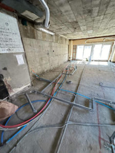 マンション　置床工事　乾式二重床（東京都世田谷区）