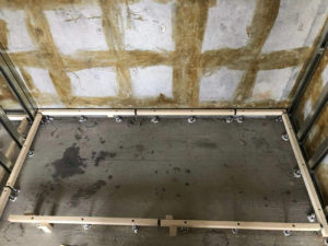 マンション　置床工事　乾式二重床（神奈川県横浜市青葉区）