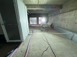 マンション　置床工事　乾式二重床（東京都江東区）