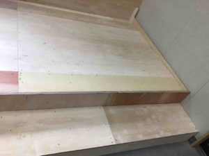 店舗　置床工事　乾式二重床（東京都墨田区）