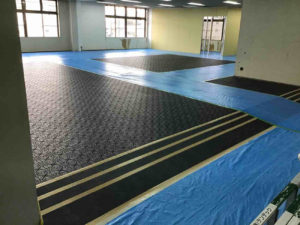 工場　OAフロア工事　TN100（埼玉県入間市）