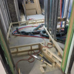 マンション　置床工事　乾式二重床（横浜市西区）