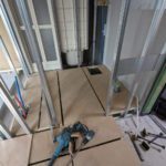 マンション　置床工事　乾式二重床（横浜市西区）