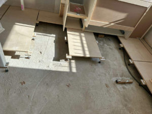 マンション　置床工事　フリーフロアCP（東京都目黒区）